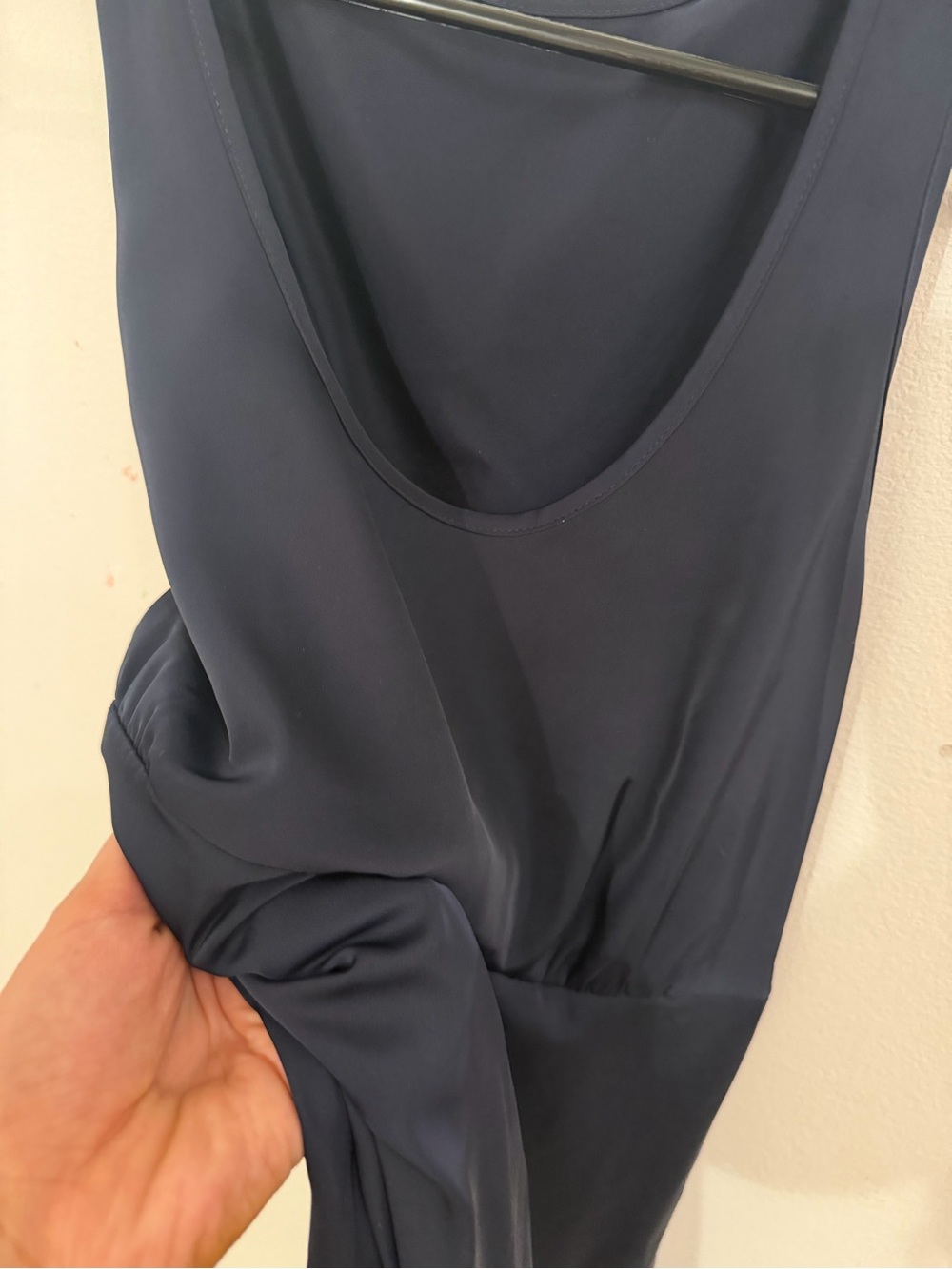 Women's Navy Sleeveless Maxi Dress